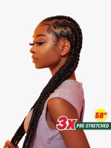 Mèches X-Pression 3X pré-étirées 58 po – Canova Trois-Rivières