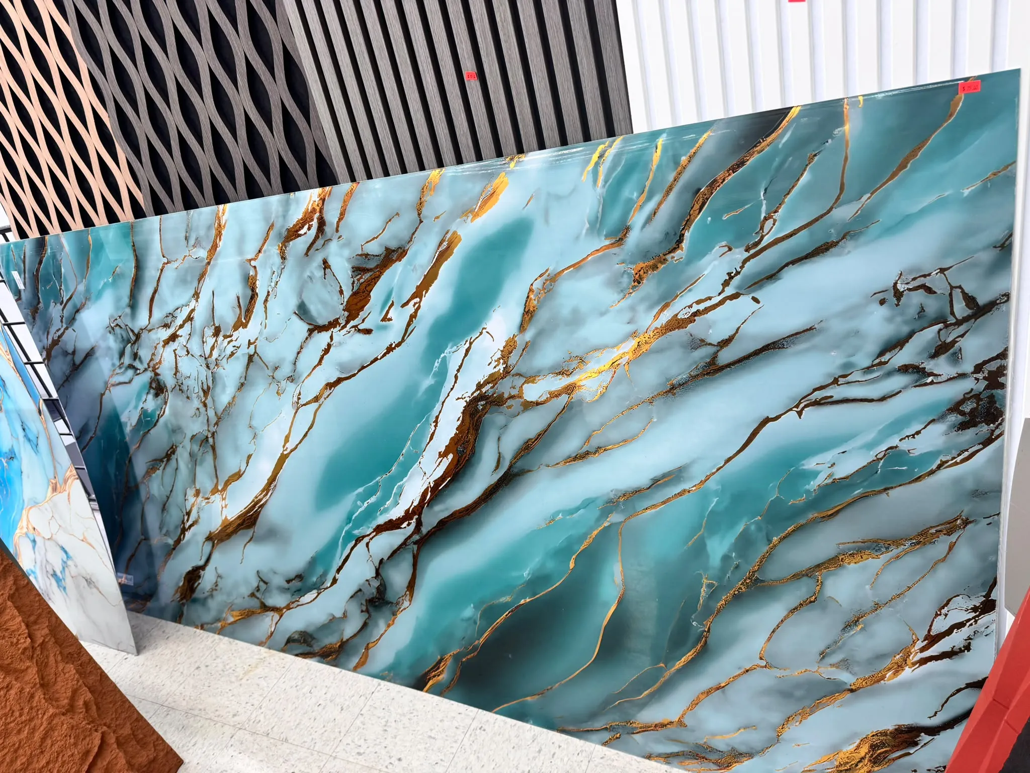 Panneau effet marbre turquoise – panneau décoratif Canova à Trois-Rivières