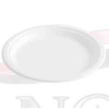 Assiette en bagasse 10 po – emballage alimentaire Canova Trois-Rivières