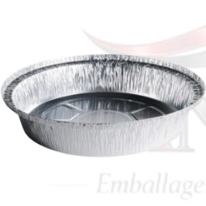 Assiette ronde en aluminium 8 po – emballage alimentaire Canova Trois-Rivières